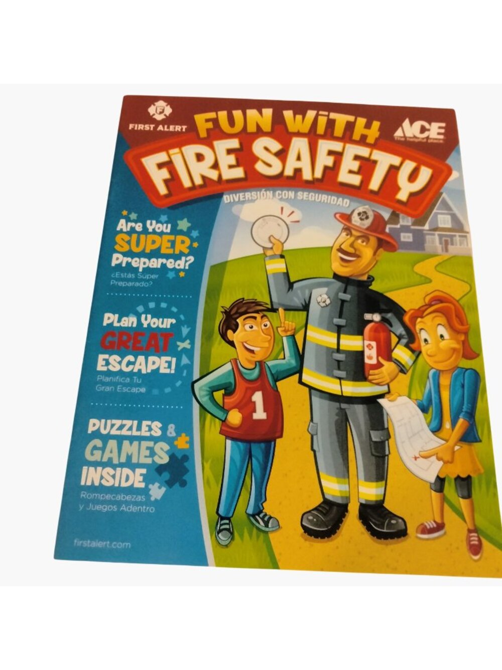Fun With Fire Safety Activity Book For Kids Puzzles Games Tips First Alert